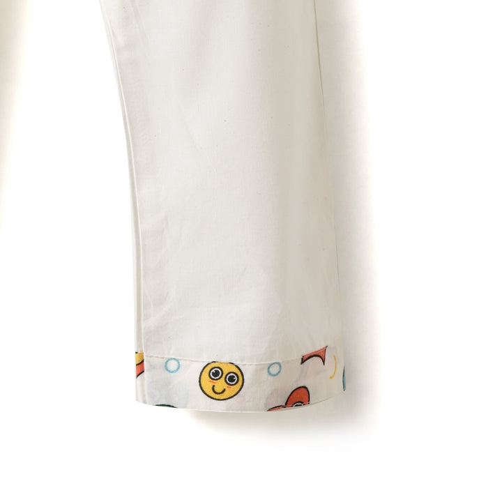 Kurta Pajama - Cute Smiley Print