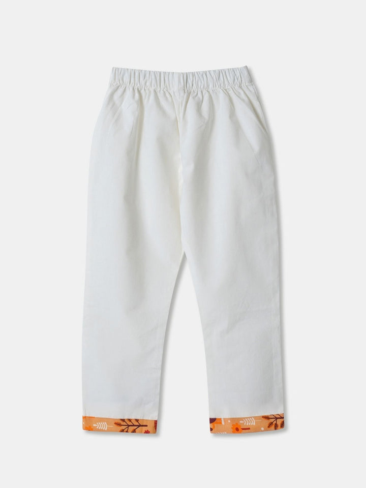 Orange Floral Animal Print
