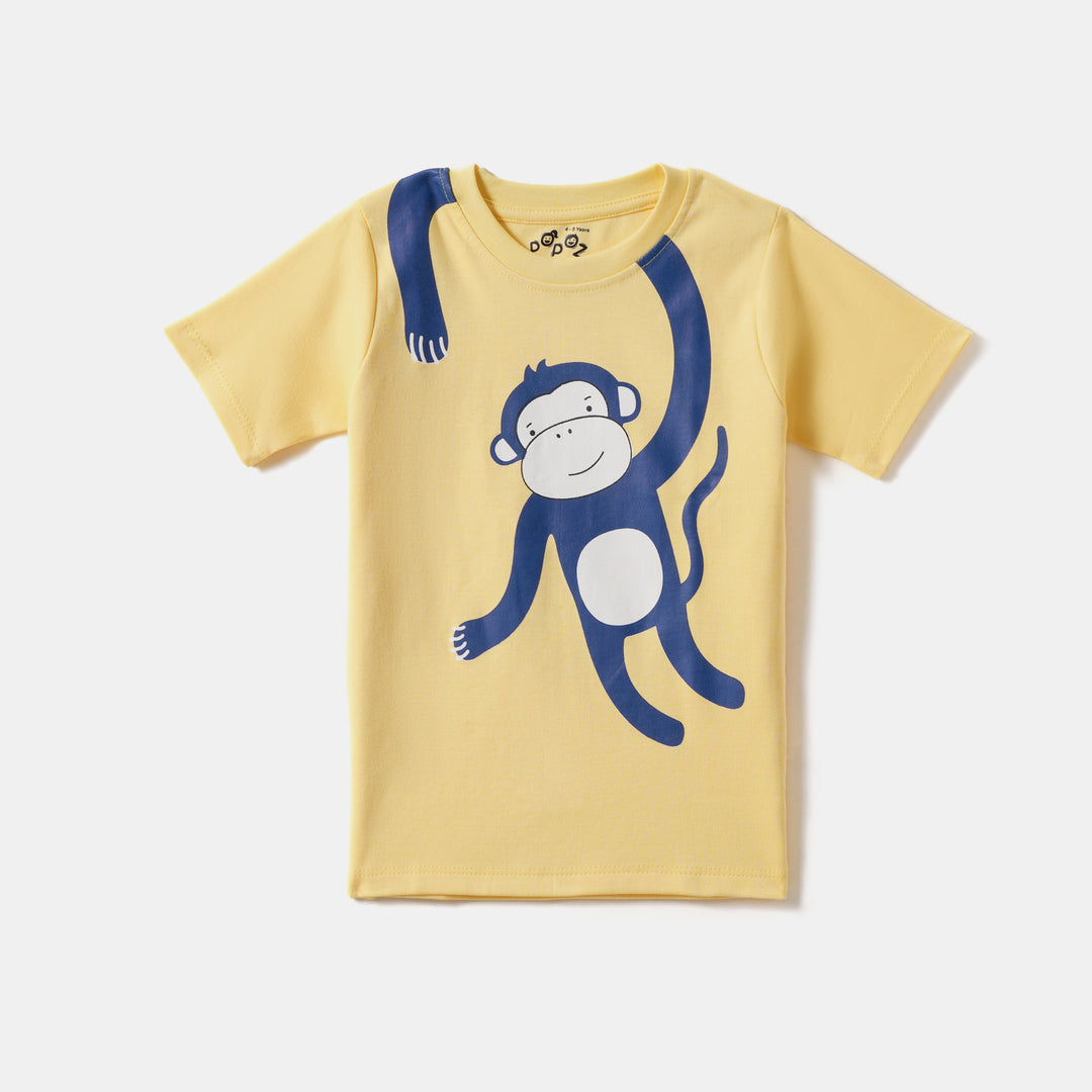 Playful Monkey Print T-Shirt