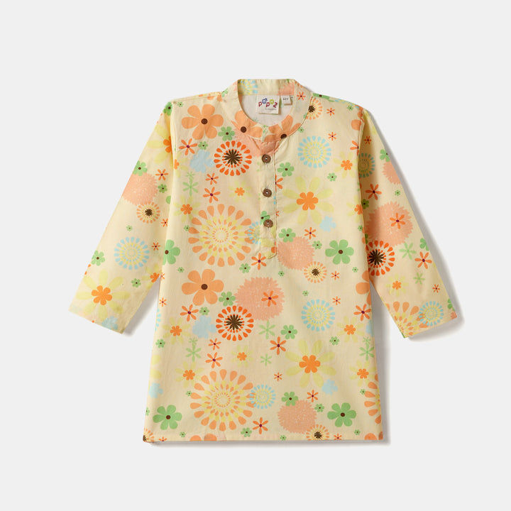 Kurta Pajama - Vibrant Flower Print