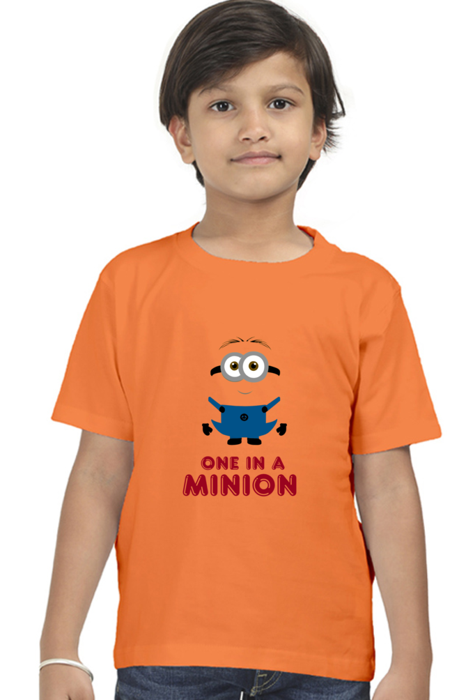 Boys One In a Minion Printed Tees