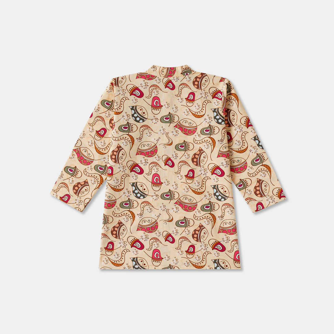 Toys Paisley Print Kurta Pajama Set