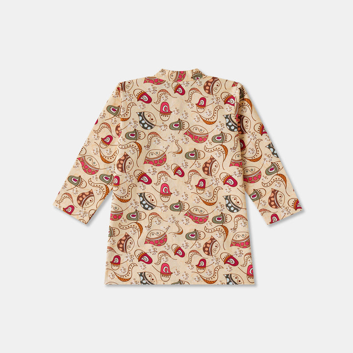 Toys Paisley Print Kurta Pajama Set