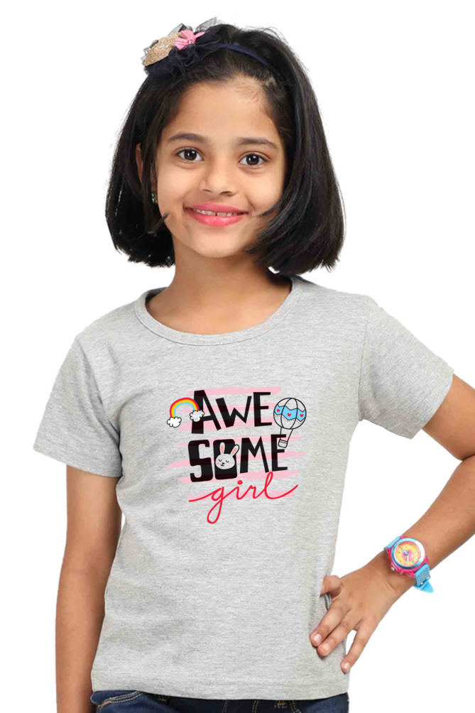 Awesome Girl Printed Tees