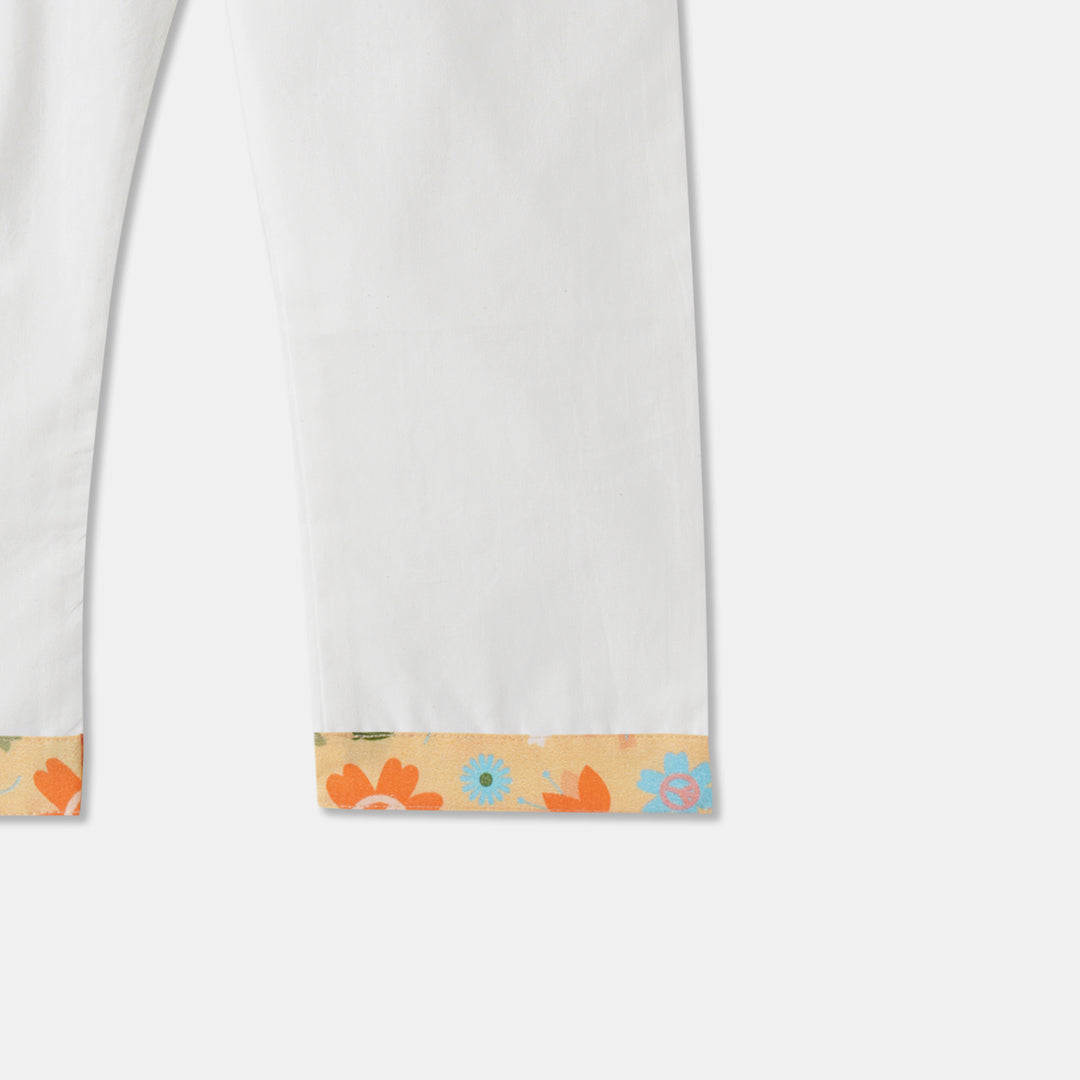 Floral Garden Print Kurta Pajama Set