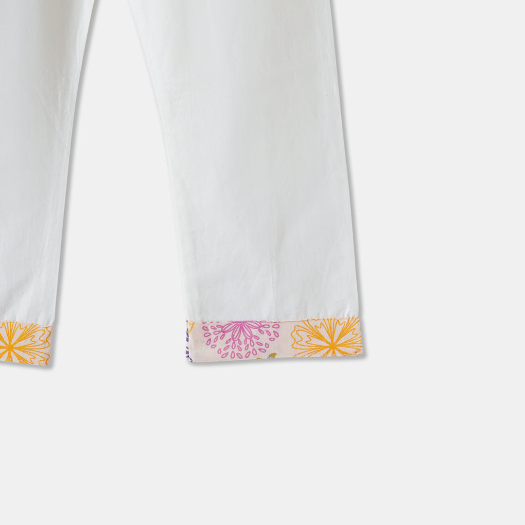 Multicolor Floral Print Kurta Pajama Set