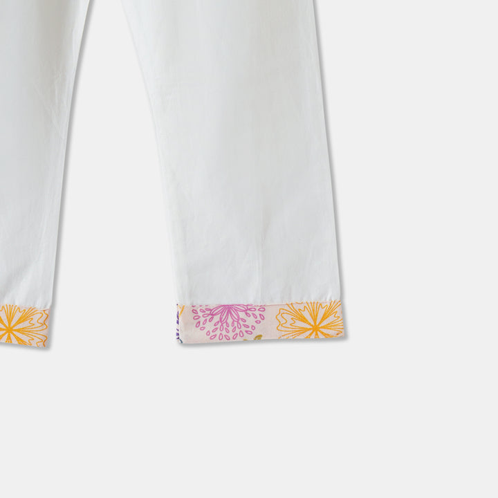 Multicolor Floral Print Kurta Pajama Set