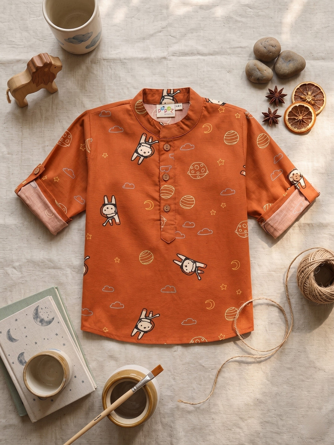 Astronaut &amp; Planet Short Kurta