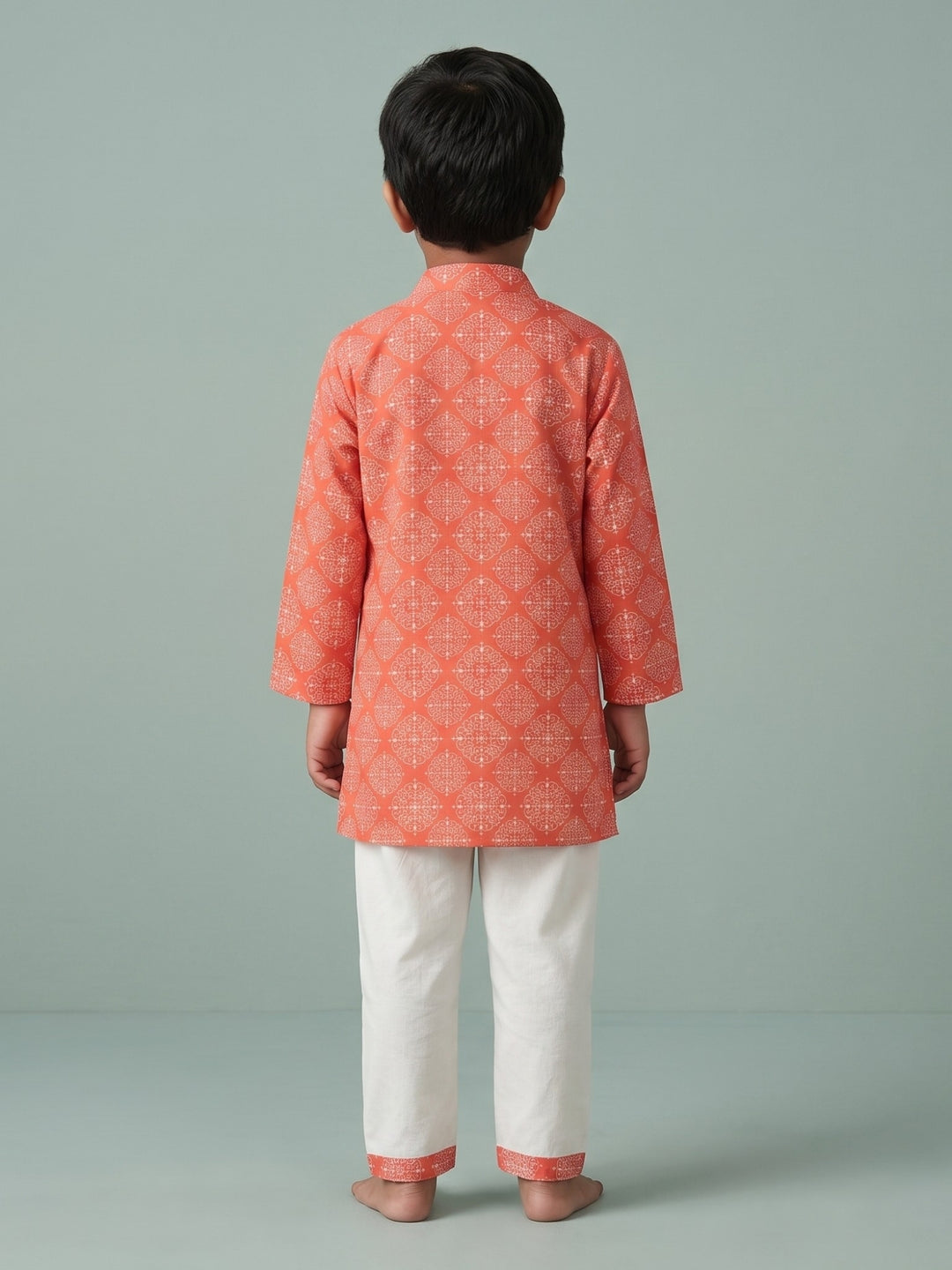 Coral Batik Print