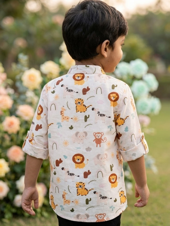 Tiger Print Short Kurta