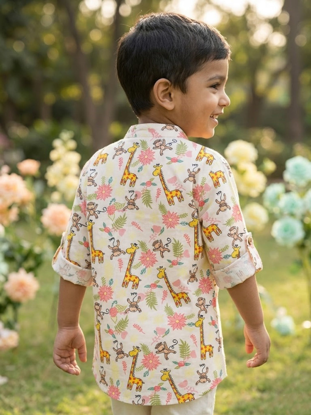 Giraffe &amp; Monkey Short Kurta
