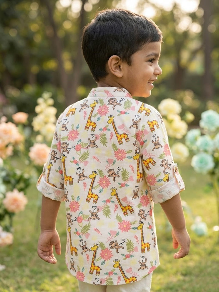 Giraffe &amp; Monkey Short Kurta