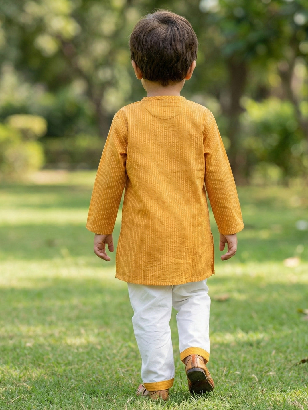 Yellow Side Cut Katha