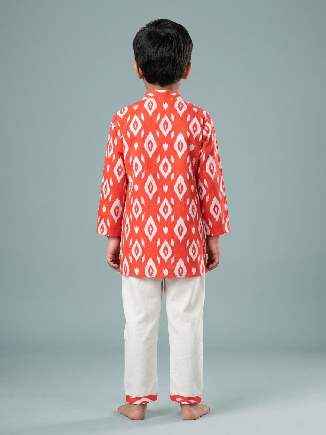 Red Ikat Print