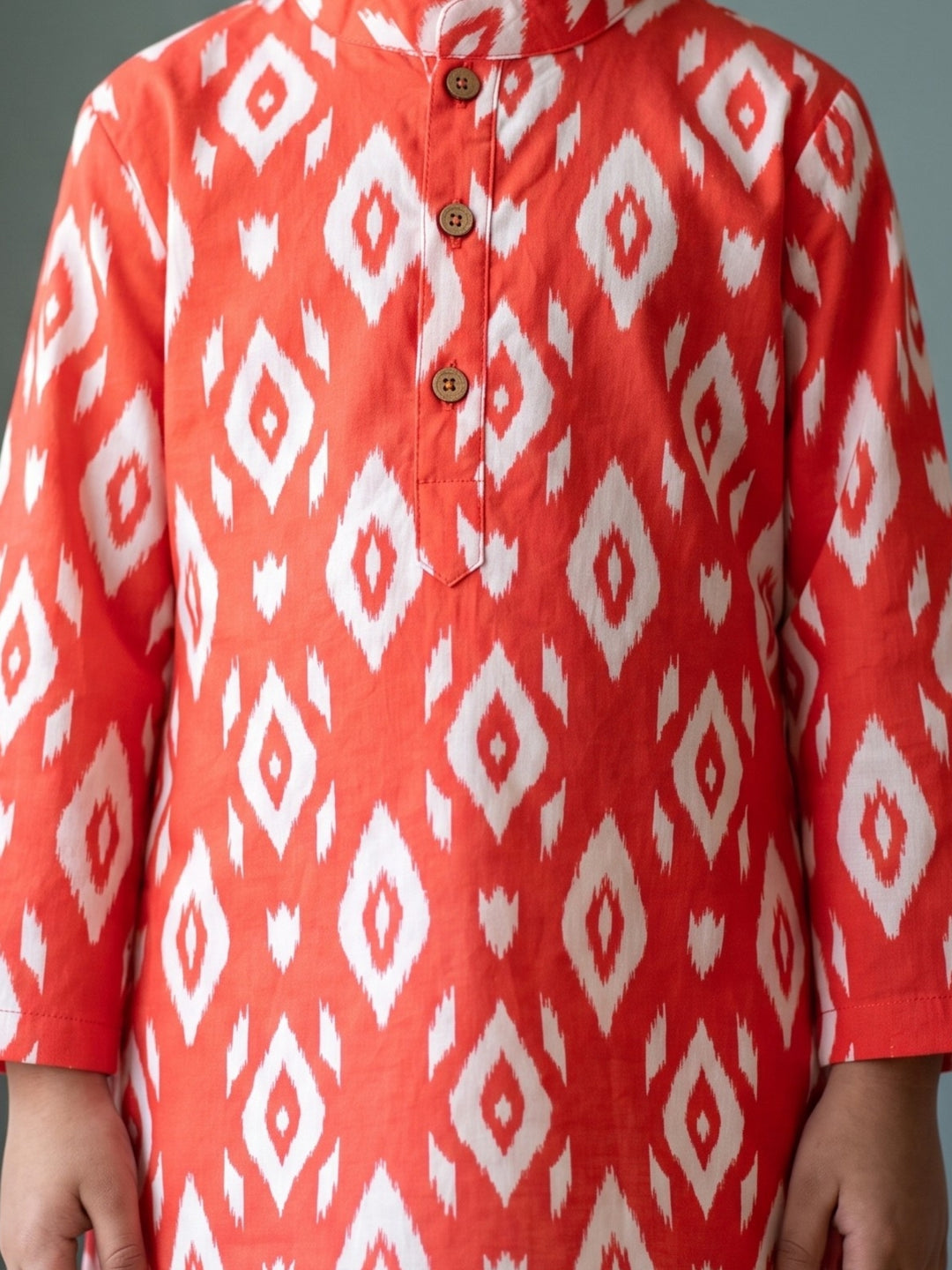 Red Ikat Print