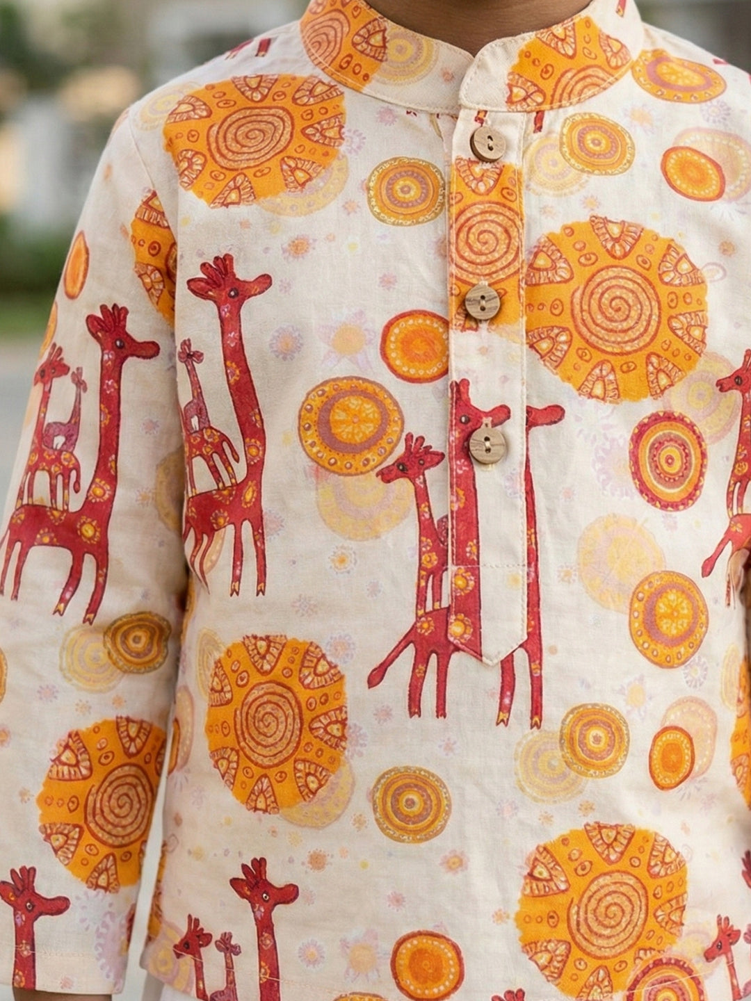 Giraffe &amp; Mandala Print