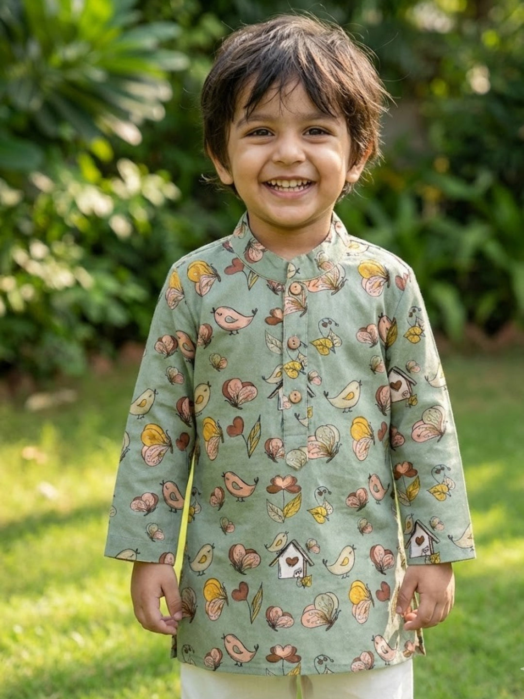 Green Butterfly Print