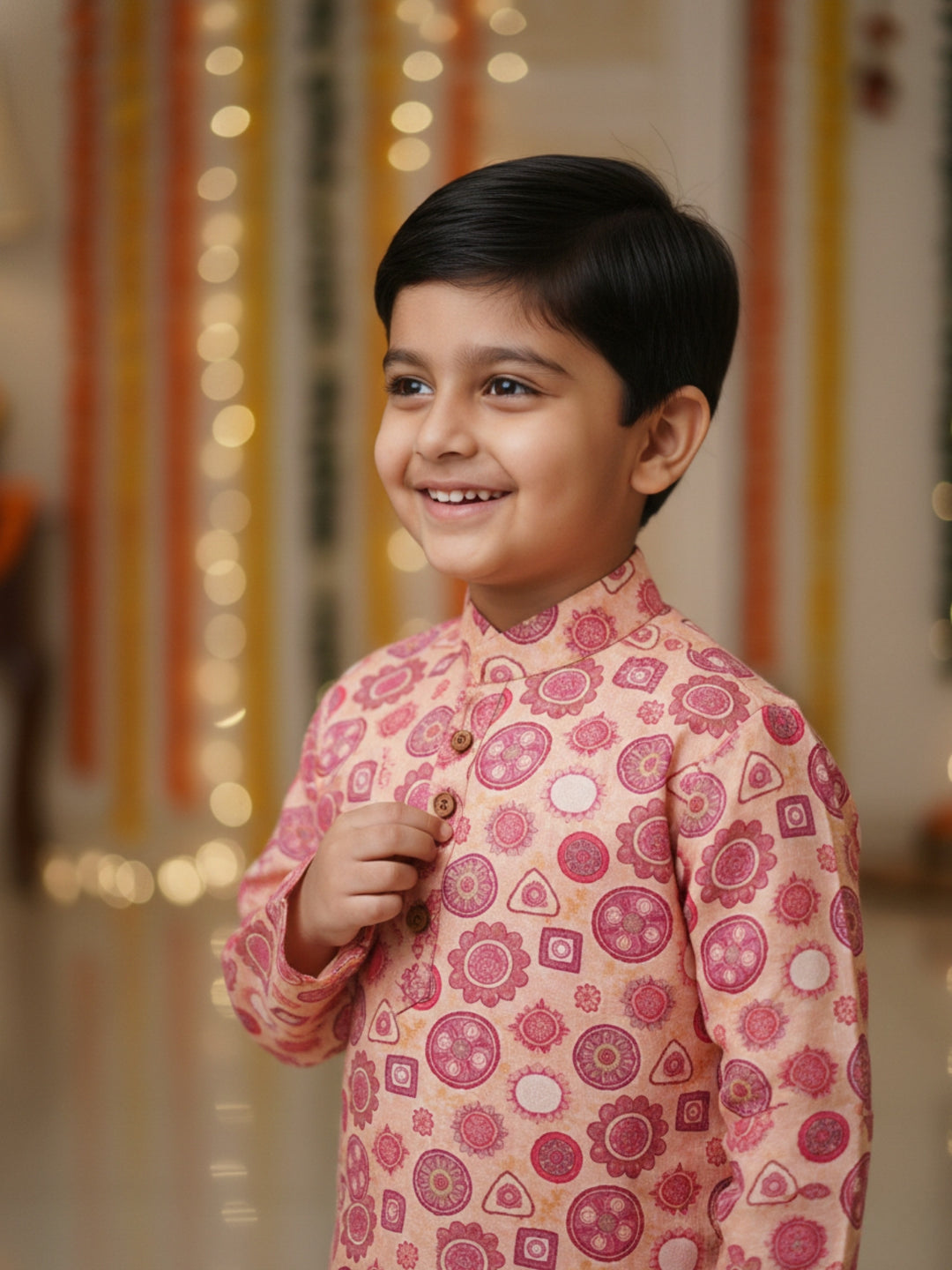 Pink Circle &amp; Shapes