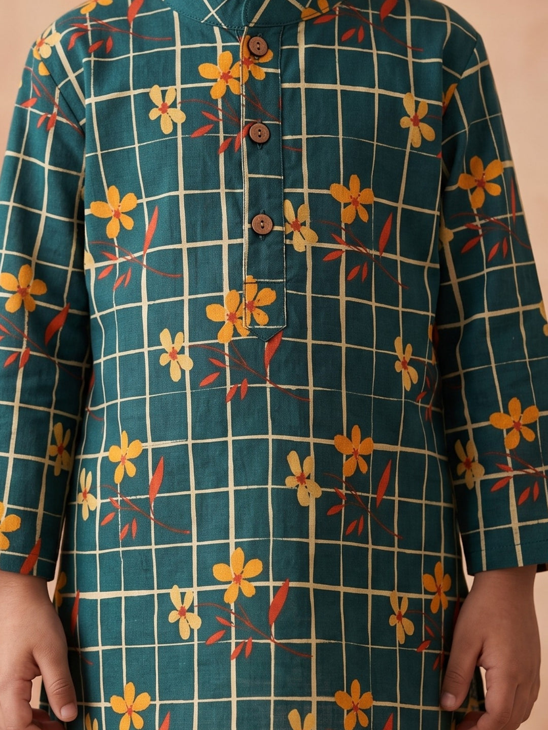 Teal Petals Print