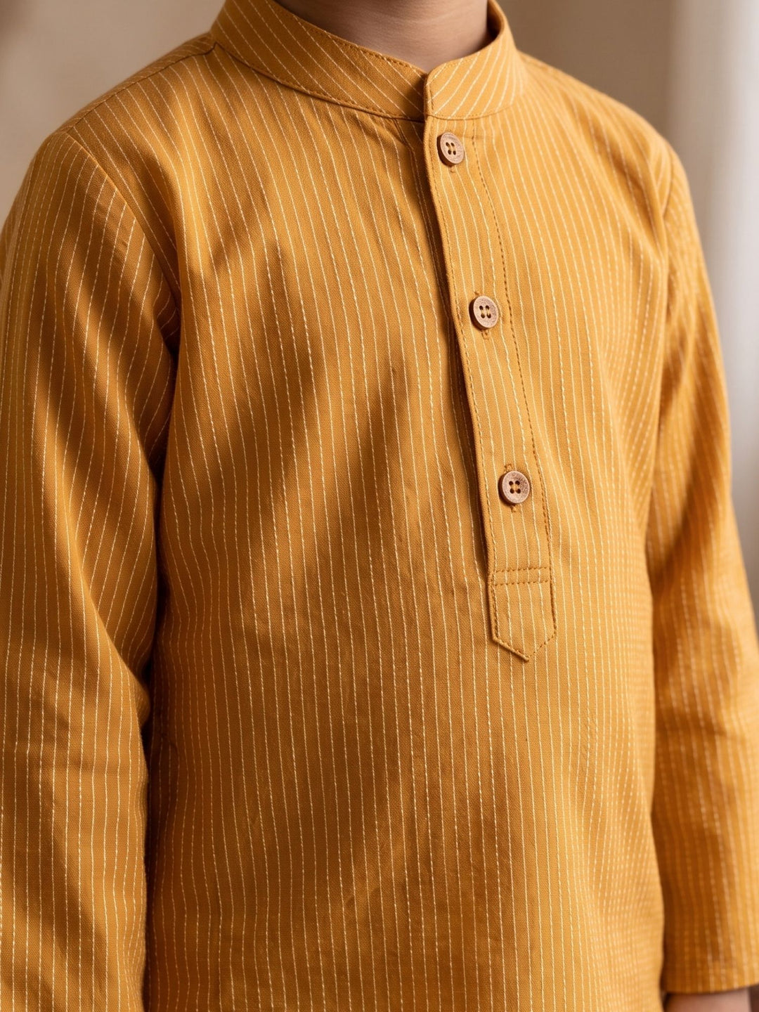 Yellow Middle Cut Katha