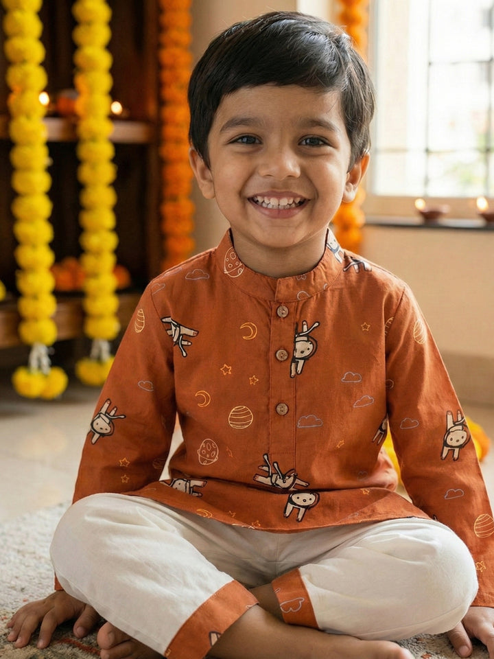 Planet &amp; Astrounaut Print