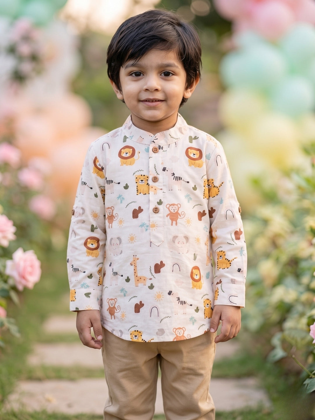 Tiger Print Short Kurta