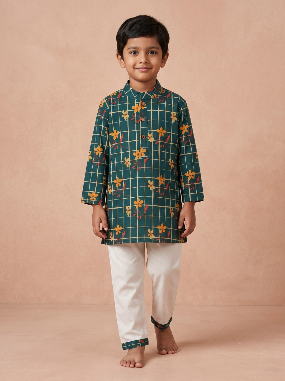 Teal Petals Print