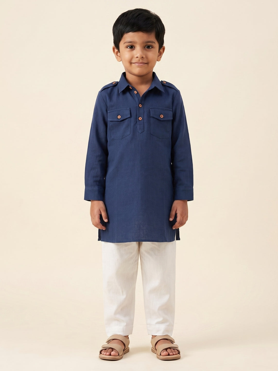 Blue Pathani Kurta Pajama