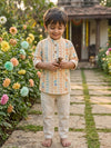 Yellow Tribal String Short Kurta