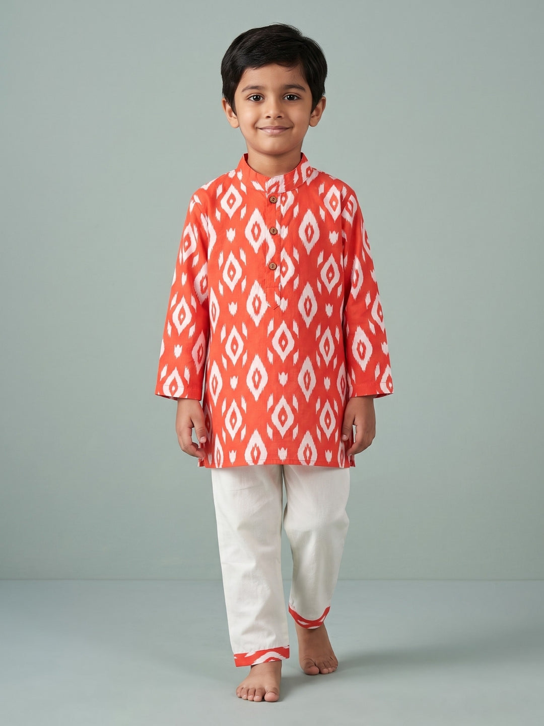 Red Ikat Print