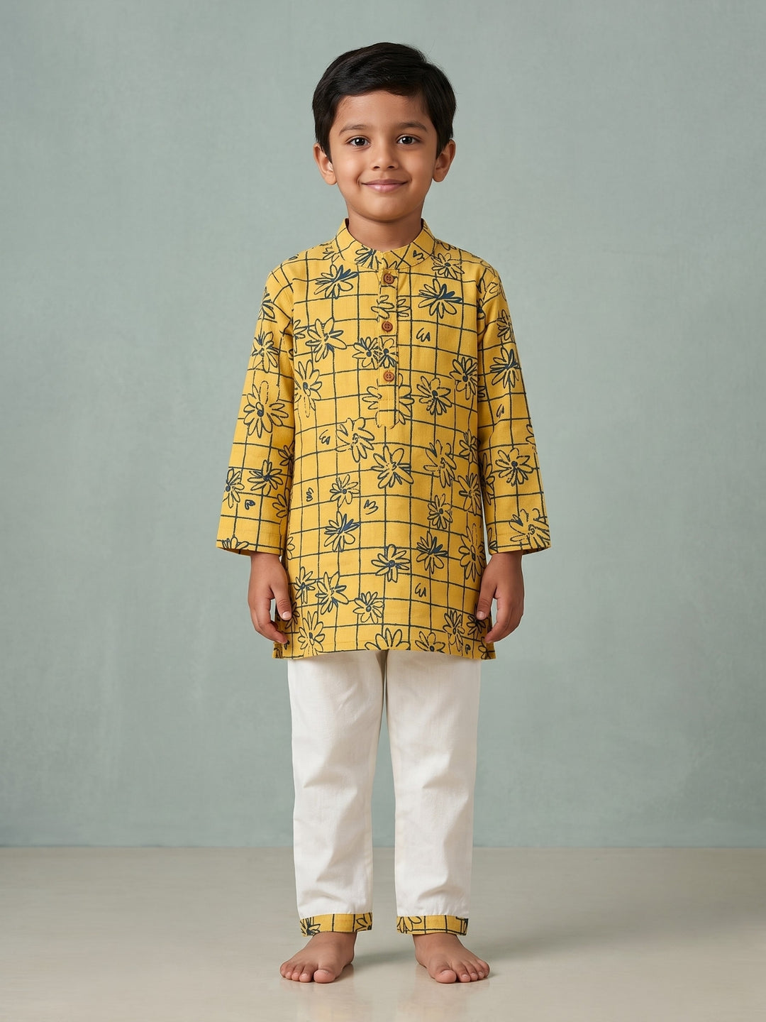Mustard Floral Print