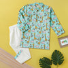 Giraffe & Hippo Print Kurta Pajama Set