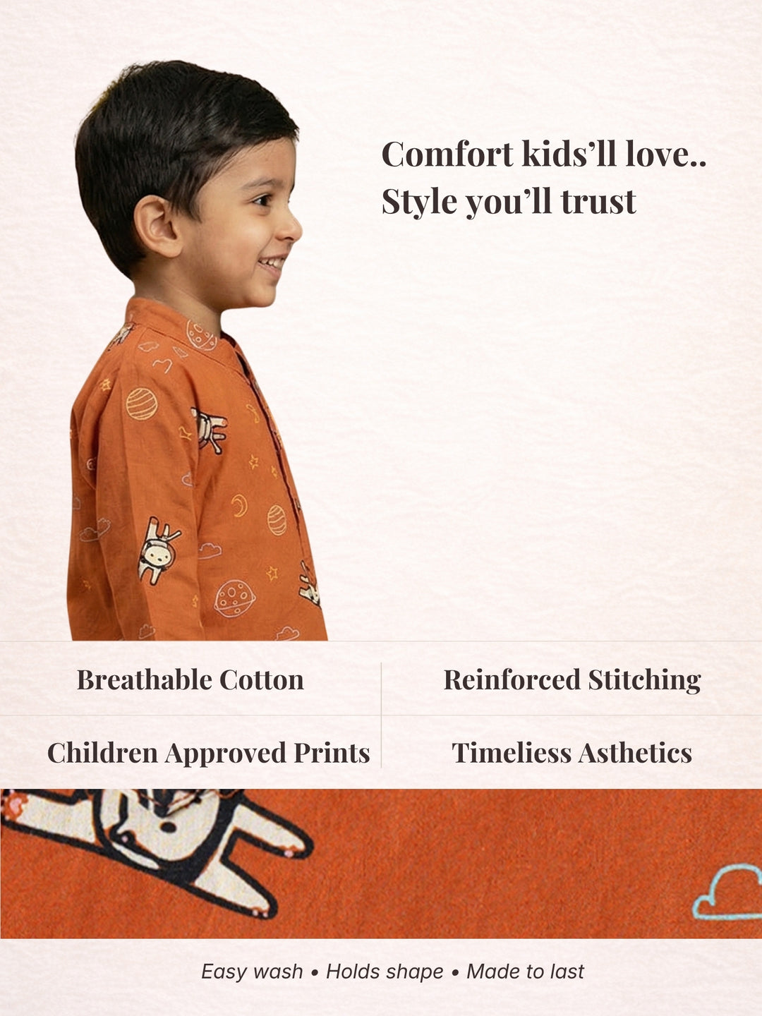 Astronaut &amp; Planet Short Kurta