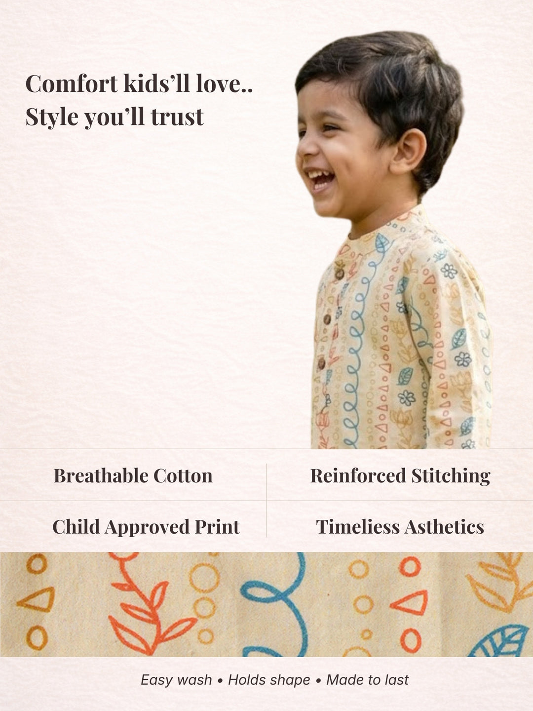 Yellow Tribal String Short Kurta