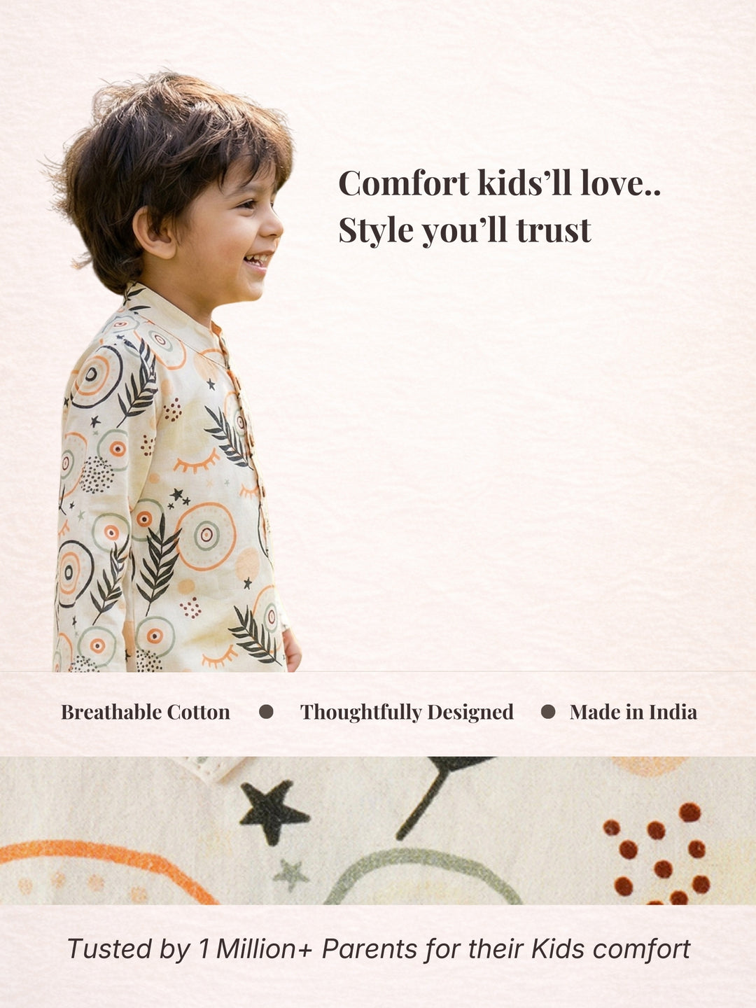 Tribal Circle &amp; Leaf Print