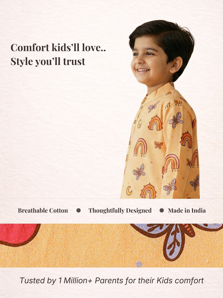 Rainbow &amp; Butterfly Print