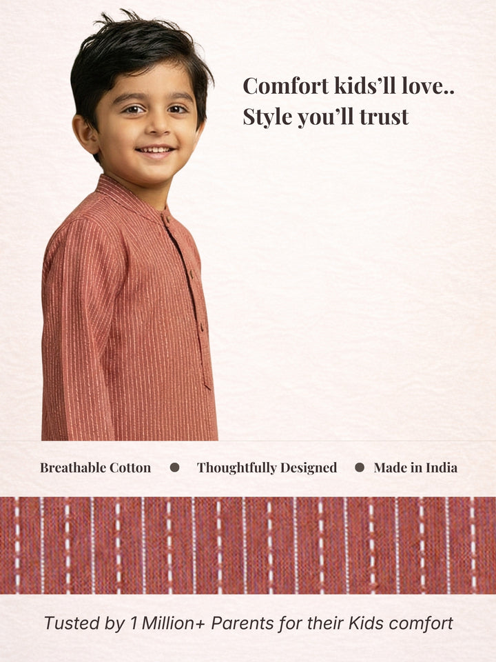 Brown Middle Cut Katha