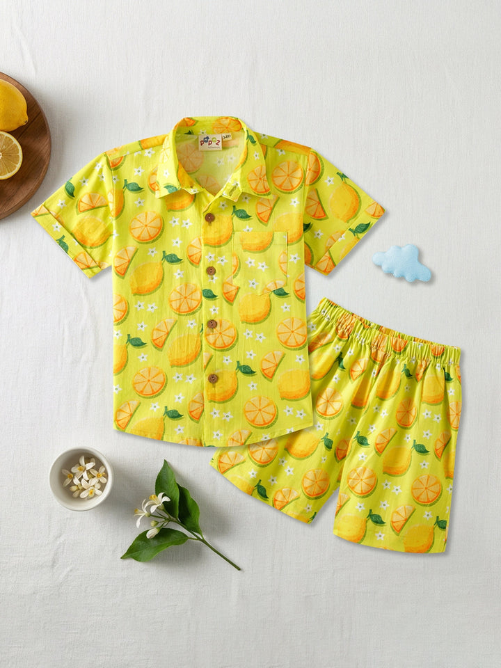 Lemon Print Coord