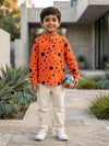 Coral Polka Short Kurta