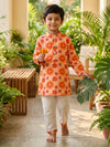 Orange Bohemian Mandala Print
