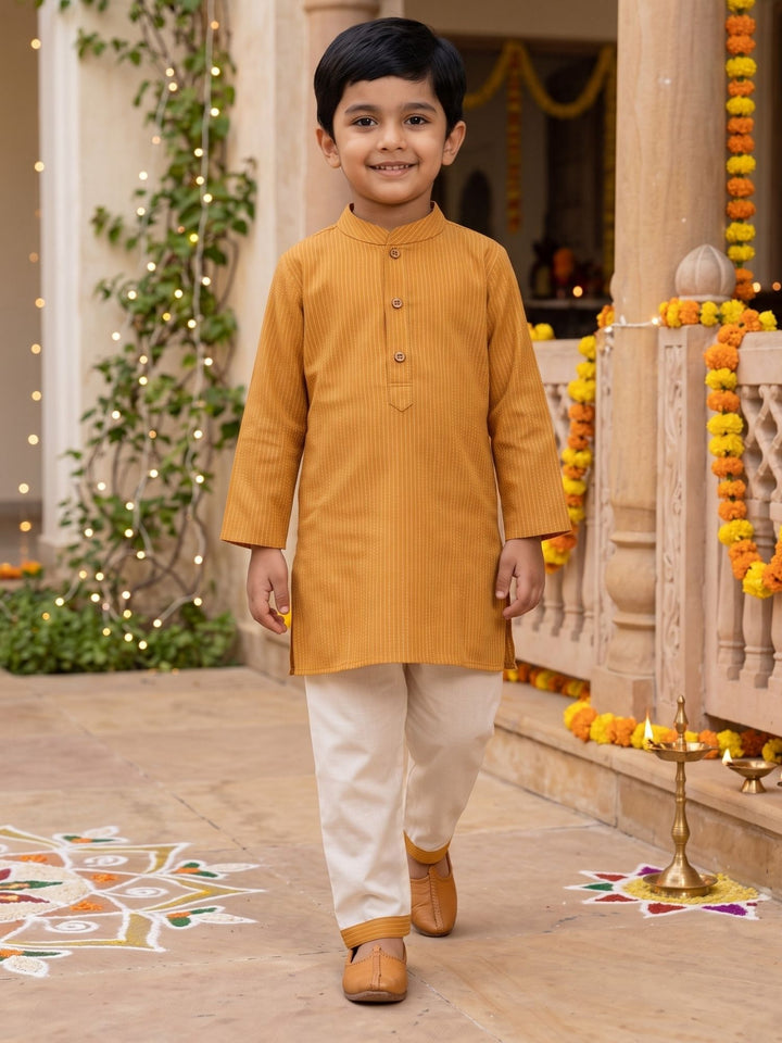 Yellow Middle Cut Katha