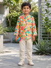 Watercolor Painted Circles Short Kurta