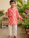 Red Ikat Print