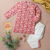 Kurta Pajama - Pink Mandala Circle & Shapes