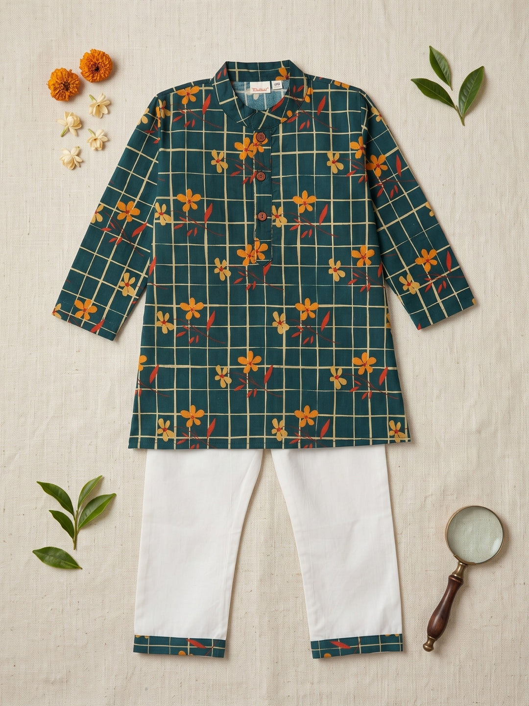 Teal Petals Print