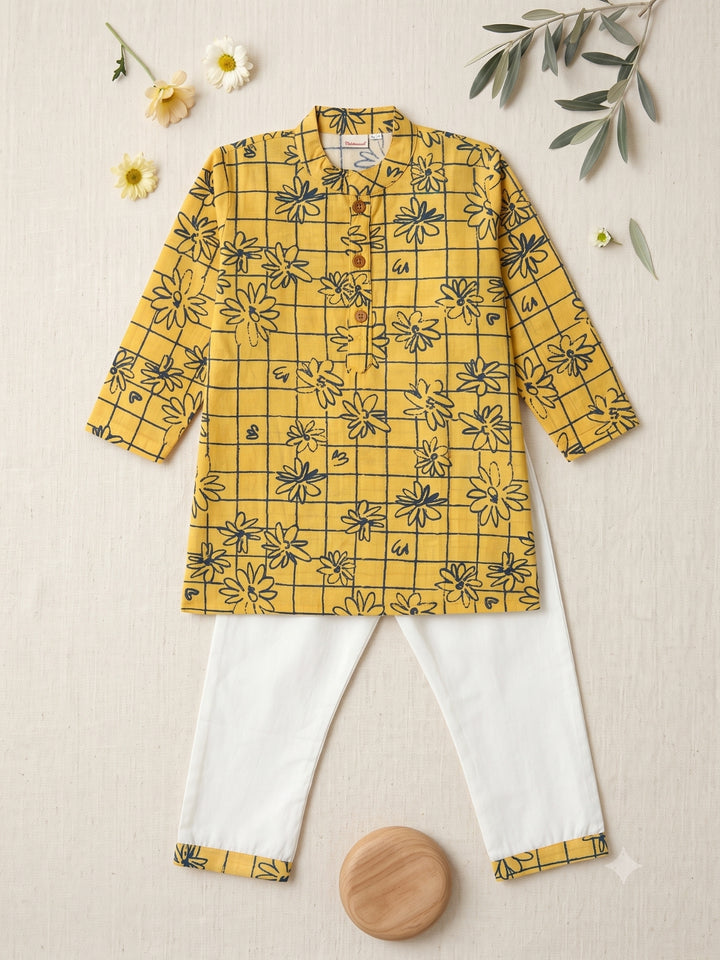 Mustard Floral Print
