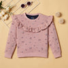 Adorable Pink Ruffle Sweatshirt
