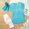Sky Blue Kurti Pajama & Dupatta