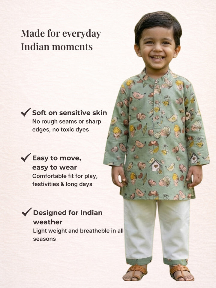 Green Butterfly Print