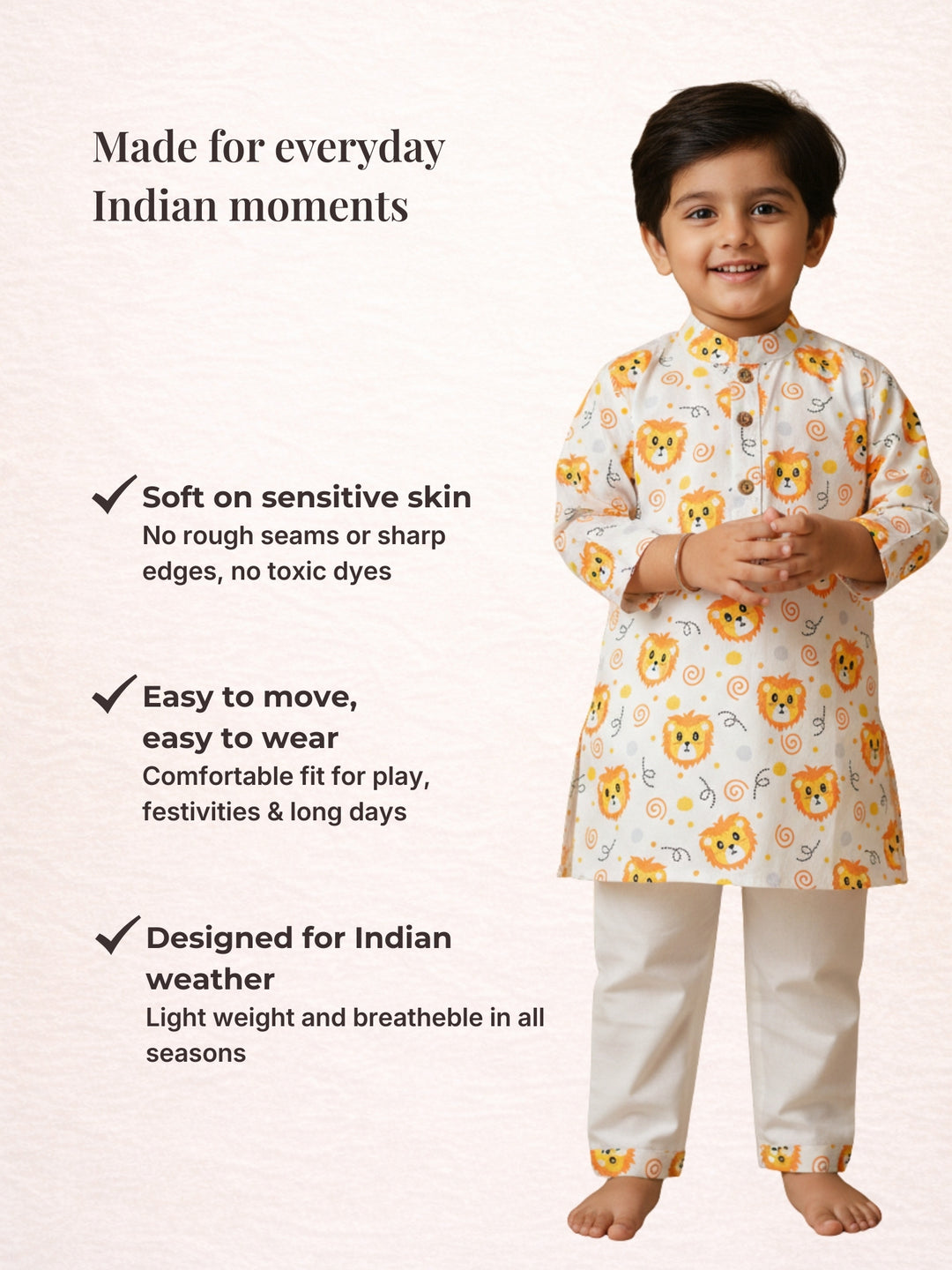 White Lion Faces Print